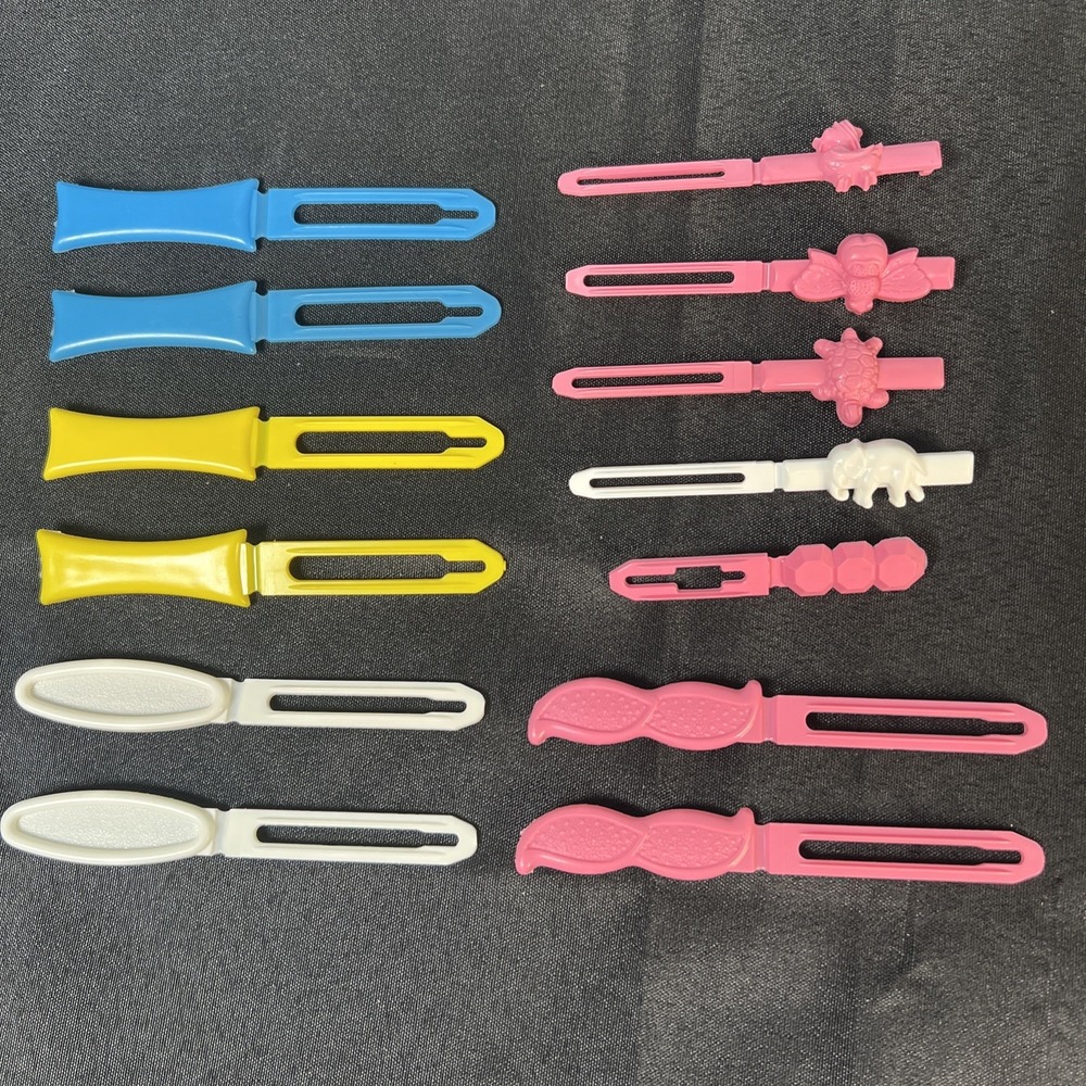 Vintage Tip Top Self Clasp One Piece‎ Hair Barrettes Clip Bundle  - Medium - New